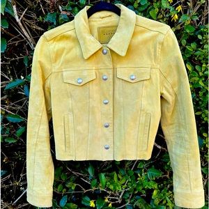 BLANKNYC Cropped Suede Jacket